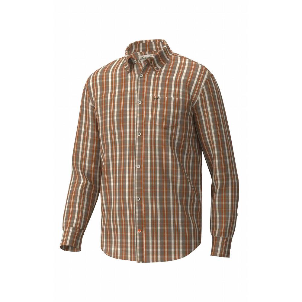 NEW SOUTHERN POINT CO. men's youth brushed button down shirt in clover plaid